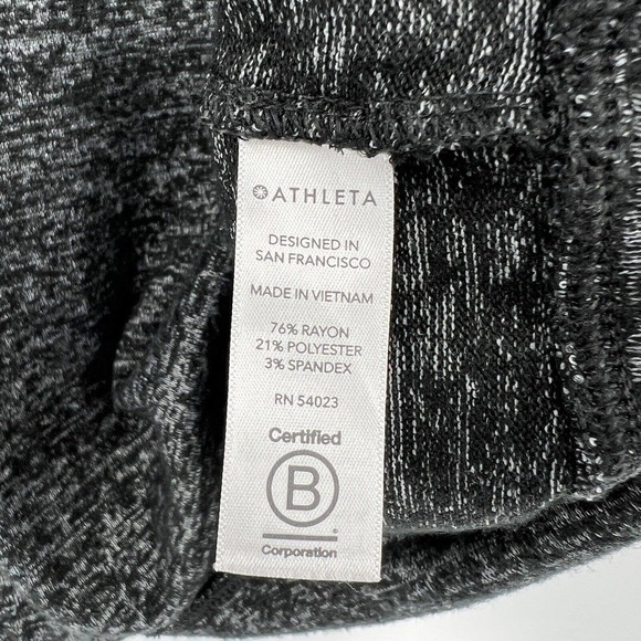 Athleta Mindful Pullover Sweatshirt Crew Neck Oversized Charcoal Gray Women’s L - Picture 10 of 10